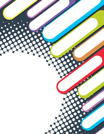 Background design with colorful bars illustrationのイラスト素材