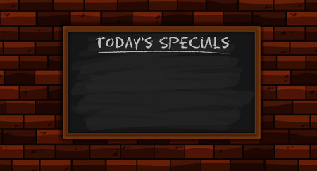 Today's specials on blackboard illustration.のイラスト素材