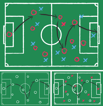 Game plans for football image illustrationのイラスト素材