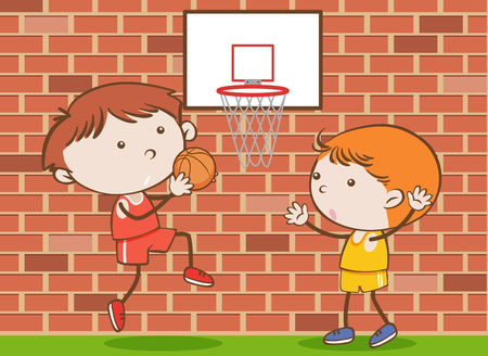 A Vector of Basketball Competition  illustrationのイラスト素材