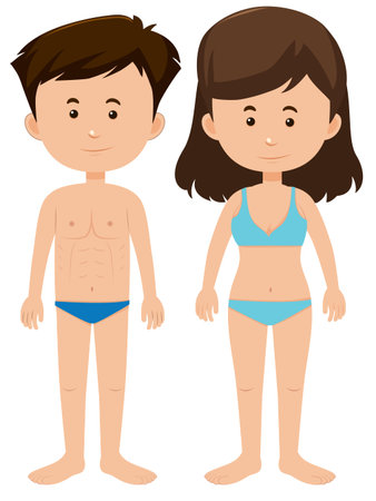 Set of blank figues illustrationのイラスト素材