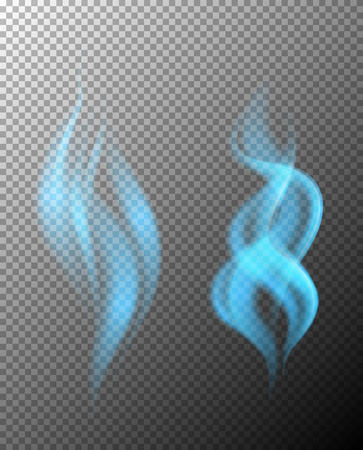 Two blue flames vector illustrationのイラスト素材