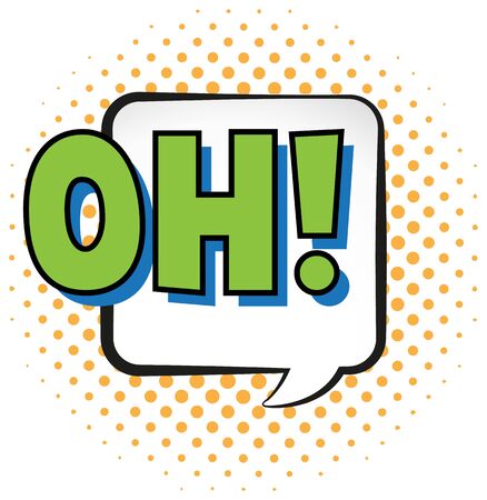 Expression words design for OH illustrationのイラスト素材