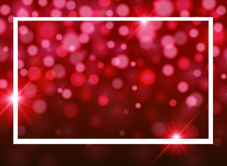 Frame template design with red light illustrationのイラスト素材