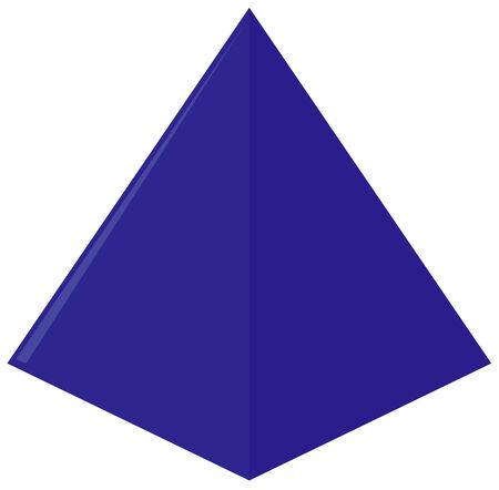 Geometry shape of triangle in blue illustrationのイラスト素材