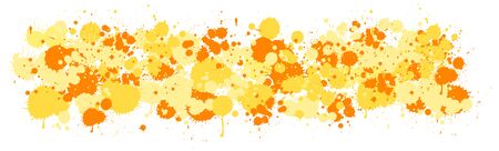 Background design with watercolor splash in yellow on white background illustrationのイラスト素材