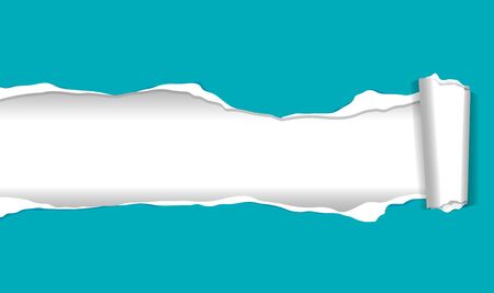 Background template design with ripping paper illustrationのイラスト素材