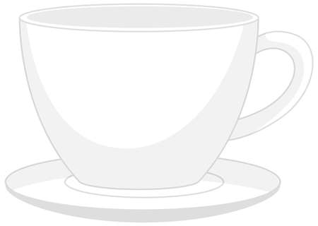 Isolated cup of coffee logo on white background illustrationのイラスト素材