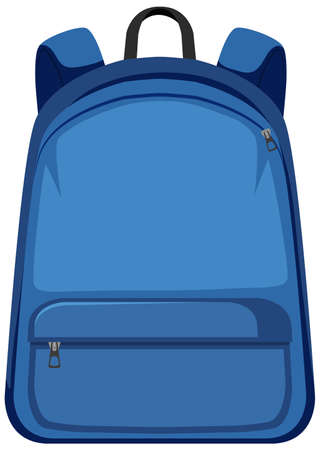 Isolated backpack on white background illustrationのイラスト素材