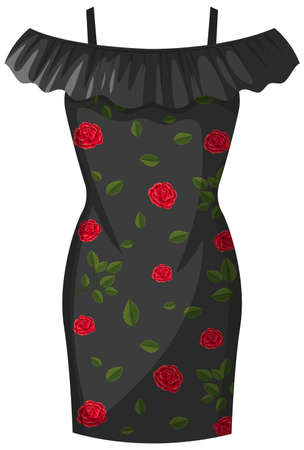 Isolated beautiful female outfit illustrationのイラスト素材