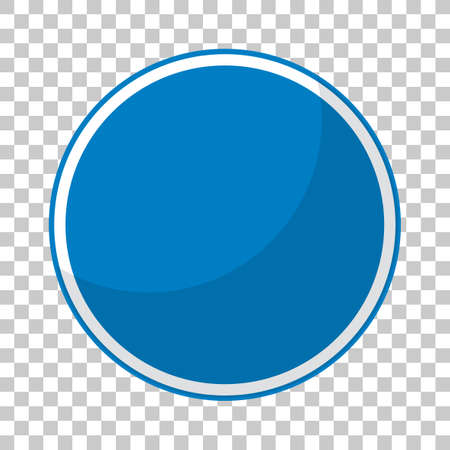Blue traffic sign on transparent background illustrationのイラスト素材
