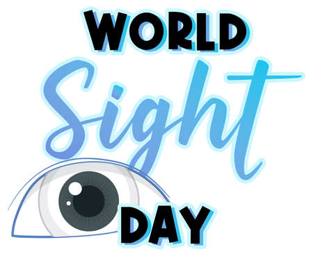 World sight day concept background illustrationのイラスト素材