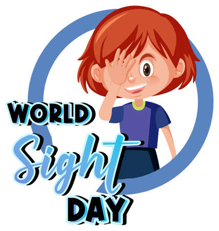 World sight day concept background illustrationのイラスト素材