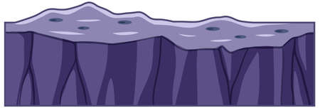 Stalactite stalagmite in cartoon style illustrationのイラスト素材