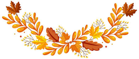 Fall sale banner template illustrationのイラスト素材