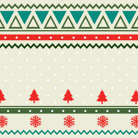 Christmas sweater seamless pattern illustrationのイラスト素材