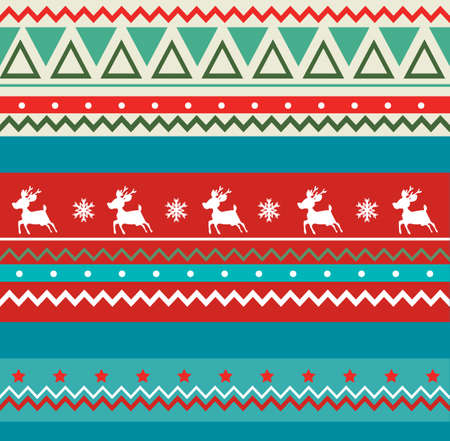 Christmas sweater seamless pattern illustrationのイラスト素材