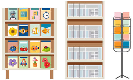 Souvenir shop element on white background illustrationのイラスト素材
