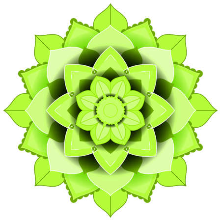 Vintage mandala with thin lines illustrationのイラスト素材