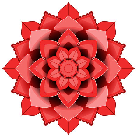 Vintage mandala with thin lines illustrationのイラスト素材