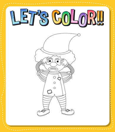 Worksheets template with letのイラスト素材