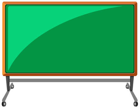 An empty chalkboard isolated illustrationのイラスト素材