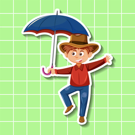 Happy kids at school illustrationのイラスト素材