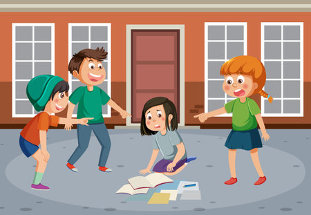 Christmas gift boxes in a bag illustrationのイラスト素材