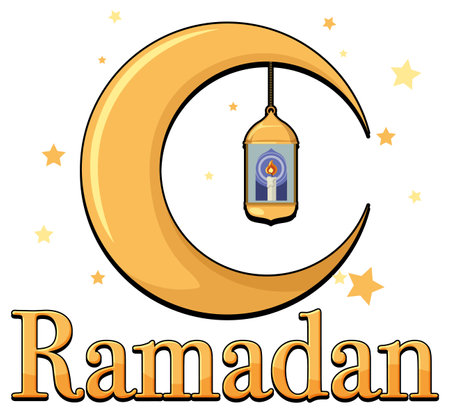 Ramadan Kareem Poster Design illustrationのイラスト素材