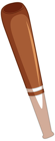 Baseball Bat on White Background illustrationのイラスト素材