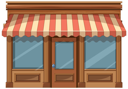 Illustration of a quaint shop exteriorのイラスト素材
