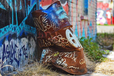 Graffiti in the River Arts District of Asheville