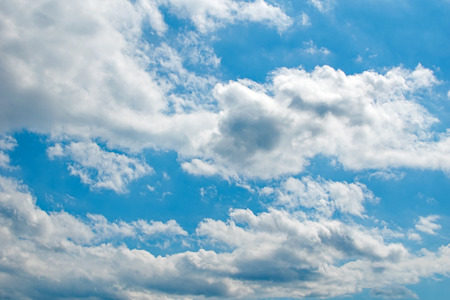 Cloudy Blue Skiesの写真素材