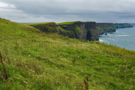 Cliffs of Moher Jetting Outの写真素材