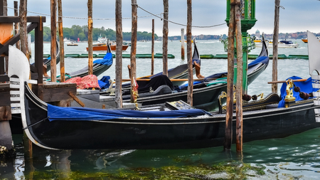 Gondola on the Grand Canalの写真素材