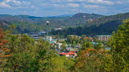Overlook View of Gatlinburgの写真素材
