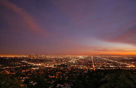 Los Angeles City Sprawl Landscapeの写真素材