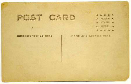 Vintage Post Card with Labelsの写真素材