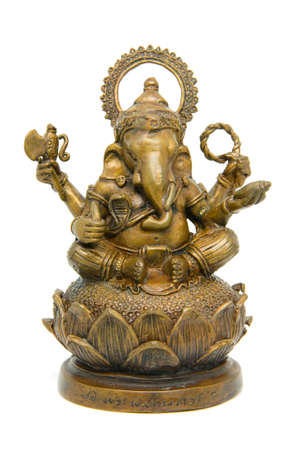 Ganesh Bronze Statueの写真素材