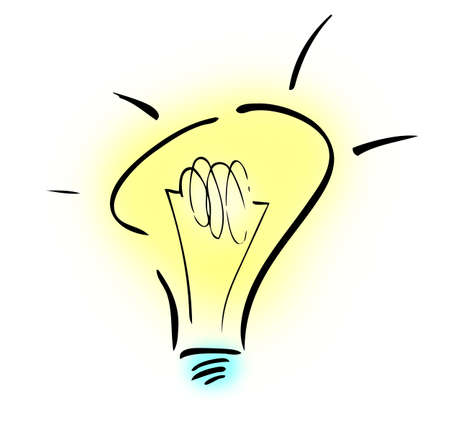 Light Bulb Illustrationの写真素材
