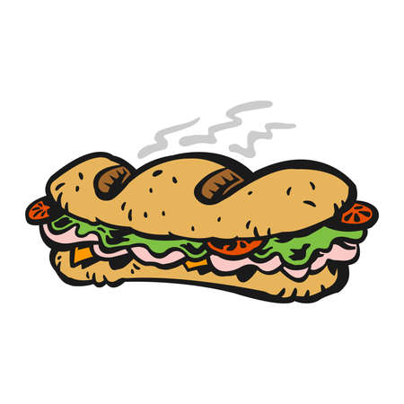 Sub sandwichのイラスト素材