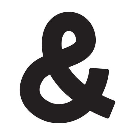 Ampersand vector iconのイラスト素材