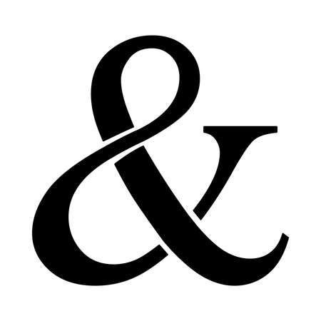 Ampersand vector iconのイラスト素材