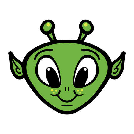 Alien vector illustrationのイラスト素材
