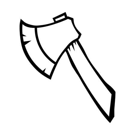 Ax cartoon vector iconのイラスト素材