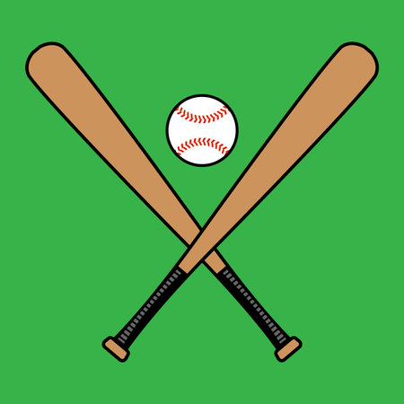 Baseball Bat Vector Iconのイラスト素材