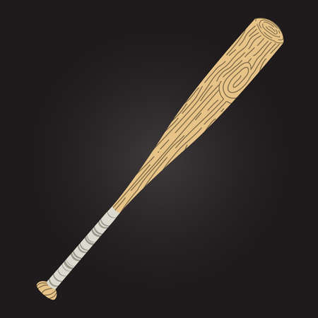 Baseball Bat Vector Iconのイラスト素材