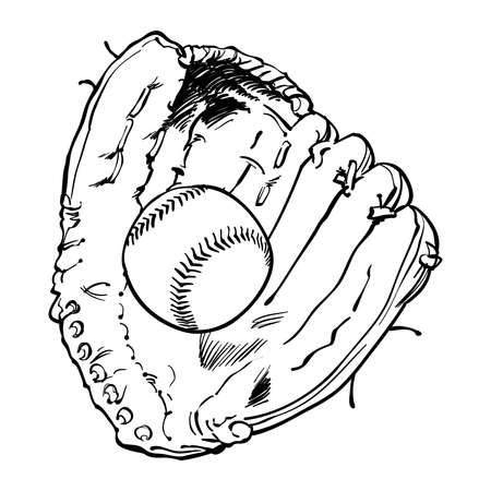 Baseball Gloveのイラスト素材