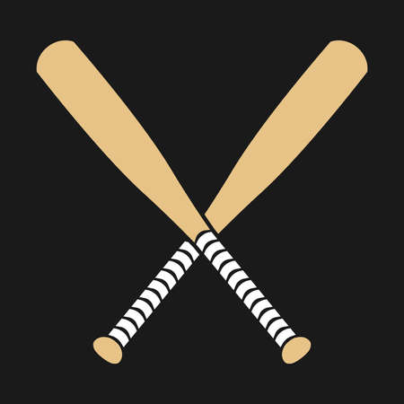 Baseball Bat Vector Iconのイラスト素材