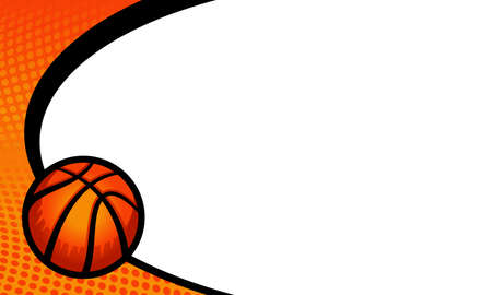 Vector basketball themed backgroundのイラスト素材